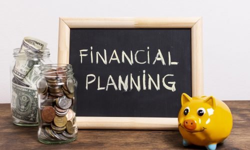 jars-with-money-yellow-piggy-bank